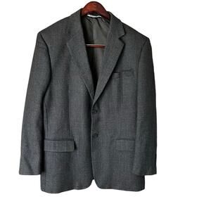 Pronto Uomo Houndstooth Lambswool Sport Coat Career Jacket 40R